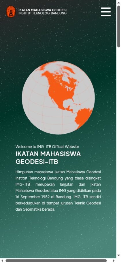 IMG ITB Website mobile